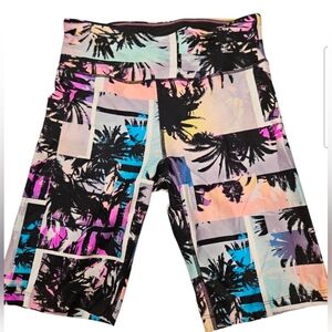 Calvin Klein Performance Shorts Size Small Palm Trees